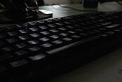 Blogging keyboard at night